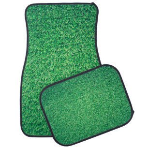 Field grass green lawn texture car floor mat