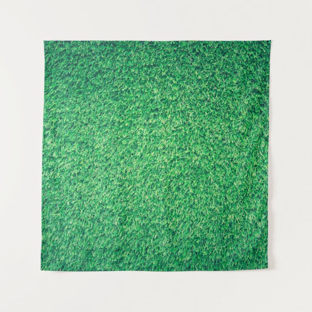 Field grass green lawn texture tapestry (Front)