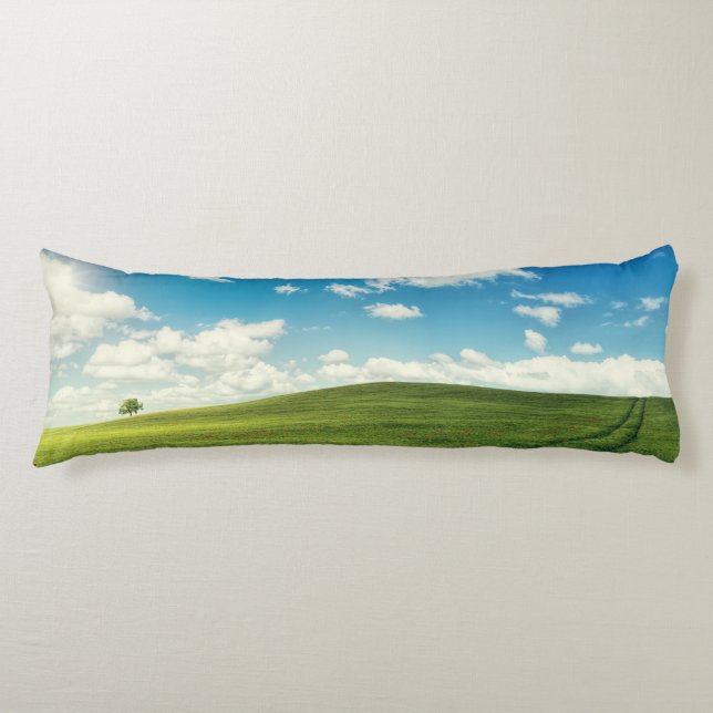 Field Grass Nature   Body Pillow (Front)