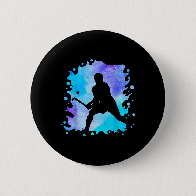Field Hockey _22  Button (Front)