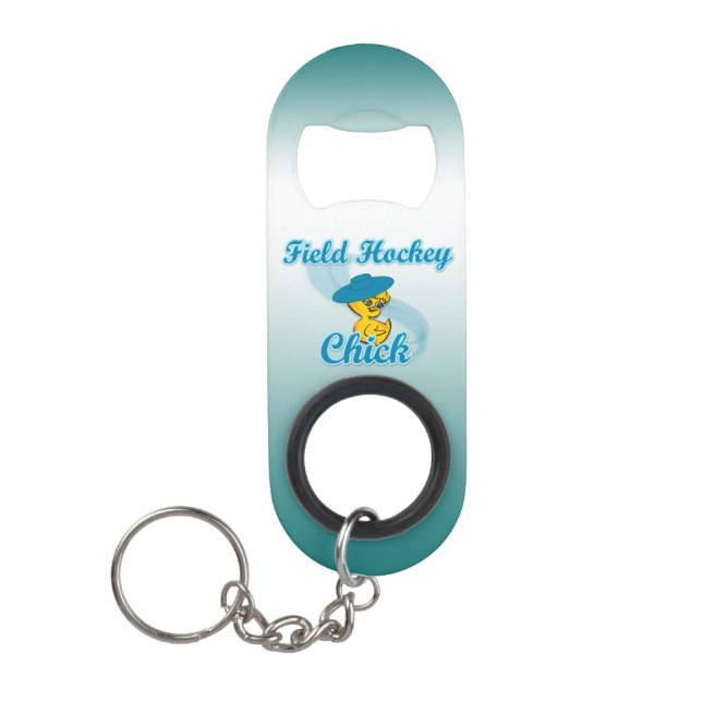Field Hockey #3 Keychain Bottle Opener (Front)