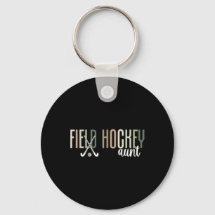 Field Hockey Aunt Of A Field Hockey Player Auntie Keychain