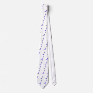 Field Hockey blue stick Neck Tie