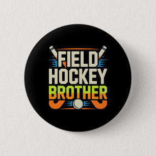 Field Hockey Brother Button