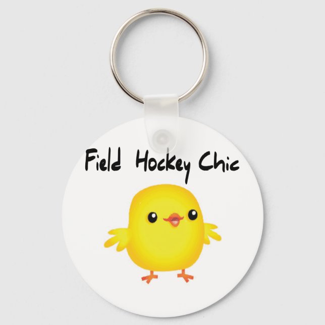Field Hockey Chic Keychain (Front)
