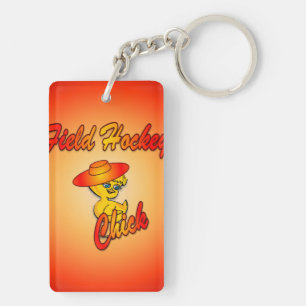 Field Hockey Chick #5 Keychain