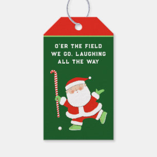 Field Hockey Christmas Gift Tags