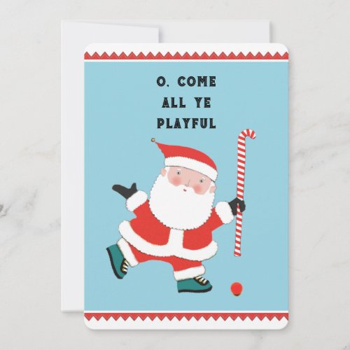 Field Hockey Christmas Holiday Cards