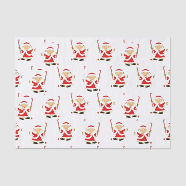 Field Hockey Christmas Holiday Gift Tissue Paper (Front)