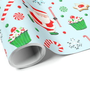 Field Hockey Christmas Holiday Gift Wrapping Paper