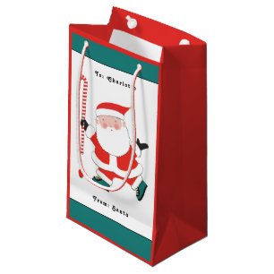 Field Hockey Christmas Holiday Small Gift Bag