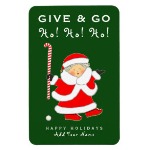 Field Hockey Christmas Magnet