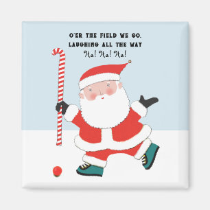 Field Hockey Christmas Stocking Stuffer Magnet