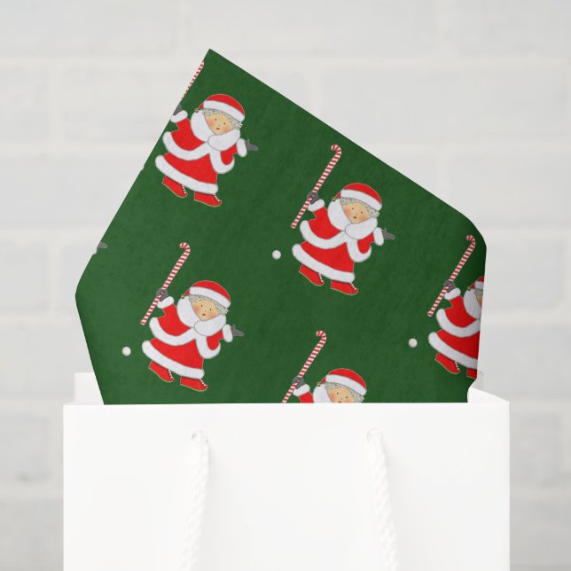 Field Hockey Christmas Tissue Paper (Gift Bag)