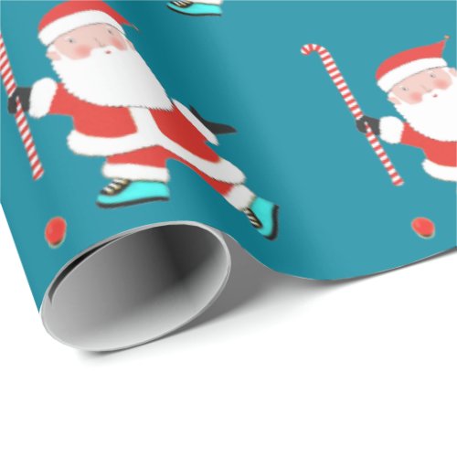 Field Hockey Christmas Wrapping Paper