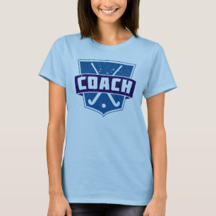 Field Hockey Coach Name & Number Print T-Shirt