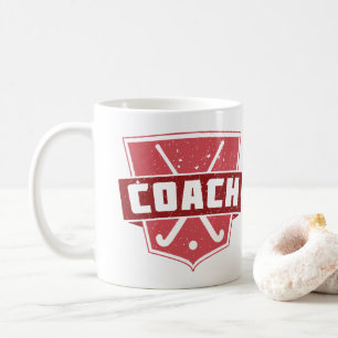 Field Hockey Coach Shield Coffee Mug