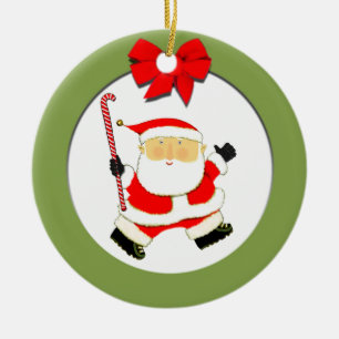 Field Hockey Collectible Ceramic Ornament