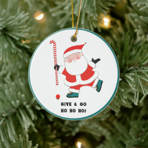 Field Hockey Collectible Ceramic Ornament