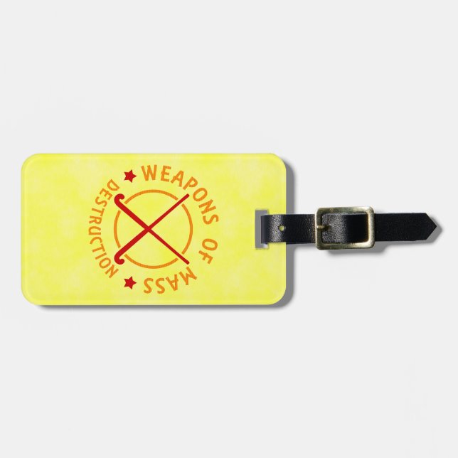 Field Hockey Customizable Luggage Tag Template (Front Horizontal)