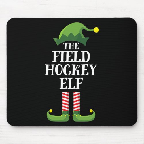 Field Hockey Elf Matching Family Group Christmas P Mouse Pad