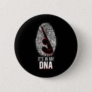 Field Hockey Fingerprint It's In My Dna _1  Button