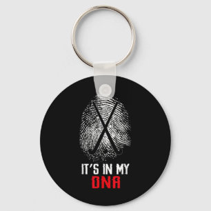 Field Hockey Fingerprint It's In My Dna Keychain