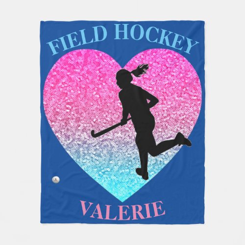 Field Hockey Fleece Blanket