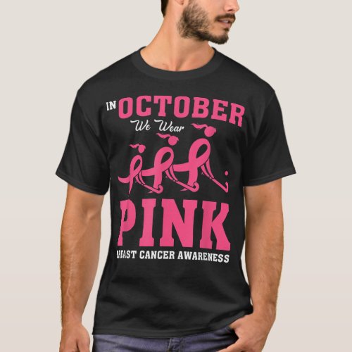 Field Hockey for Girls Breast Cancer Awareness Pin T_Shirt