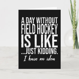 Field Hockey funny sports Card