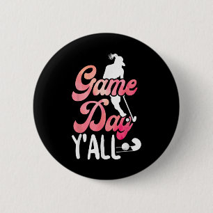 Field Hockey Game Day Y'all _1 Button