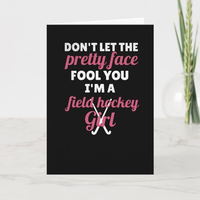 Field Hockey Gifts For Women Field Hockey Player Card (Front)