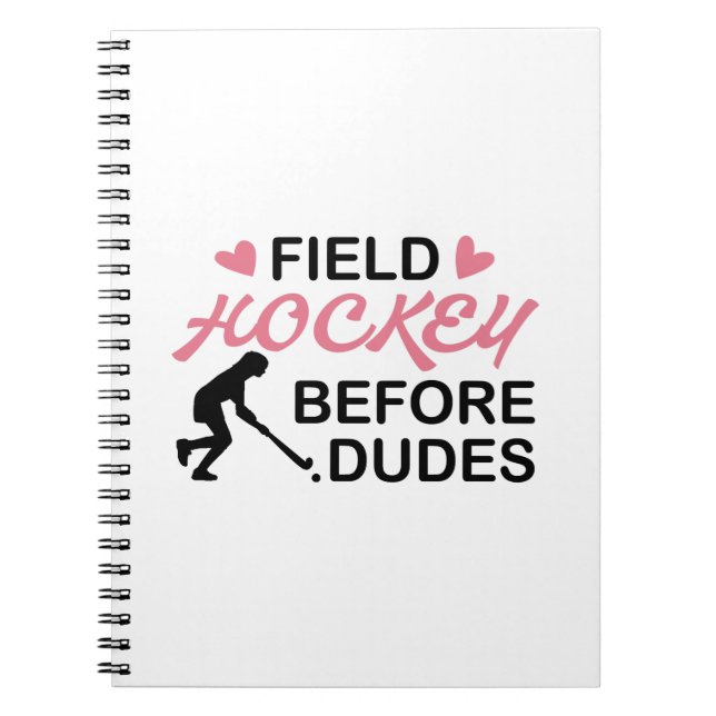 Field Hockey Girl Notebook (Front)