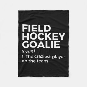 Field Hockey Goalie Definition Men Women Fleece Blanket