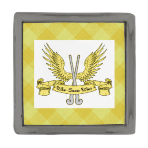Field Hockey Goalie Gunmetal Finish Lapel Pin