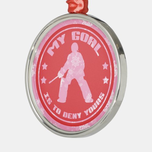 Field Hockey Goalie Holiday Ornament