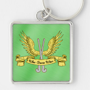 Field Hockey Goalie Keychain