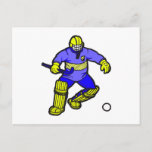 Field Hockey goalie Postcard