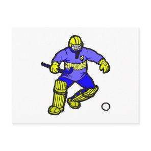 Field Hockey goalie Postcard
