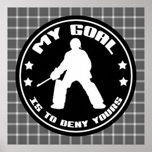 Field Hockey Goalie Quote Poster Print