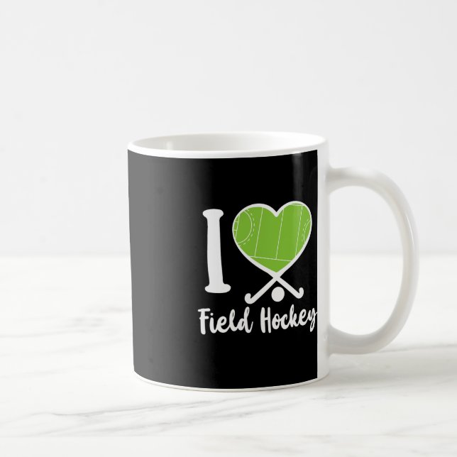 Field Hockey Heart I Love Field Hockey  Coffee Mug (Right)