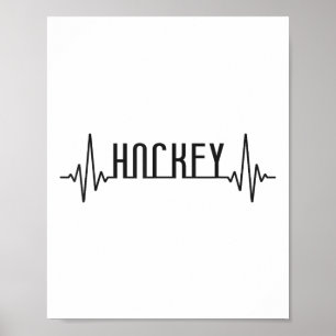 Field Hockey Heartbeat Hockey _1 Poster