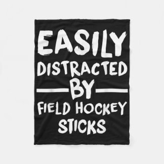 Field Hockey Hockey Player Outfit For Field Hockey Fleece Blanket