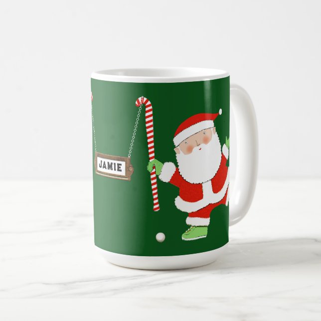 Field Hockey Holiday Gift Coffee Mug (Front Right)