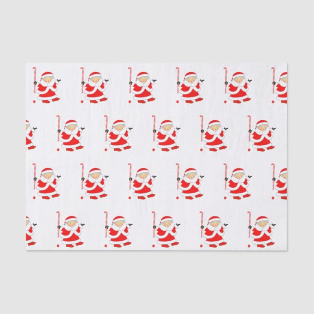 Field Hockey Holiday Gift Tissue Paper (Front)