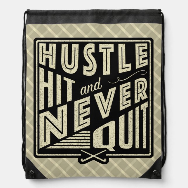 Field Hockey Hustle, Hit & Never Quit Backpack (Front)