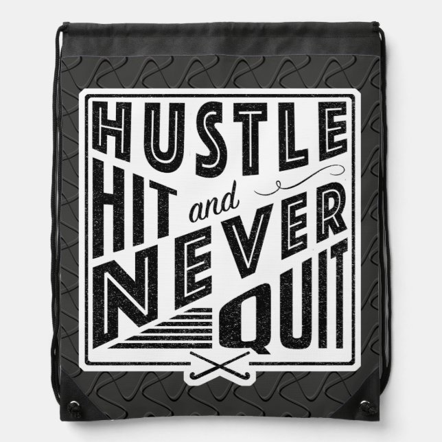 Field Hockey Hustle, Hit & Never Quit Backpack (Front)