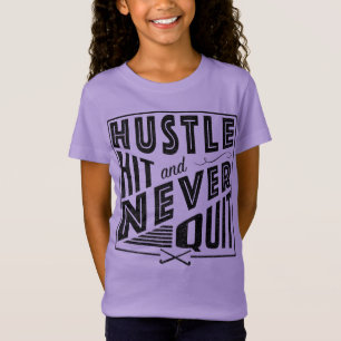 Field Hockey Hustle, Hit & Never Quit Tee