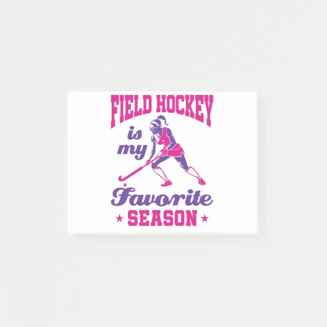 Field Hockey Is My Favorite Season Post-it Notes (Front)