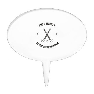 Field hockey is my superpower cake topper